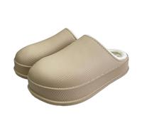 Bjork Cloud Slippers - Women's Original Winter Non-Slip Lightweight EVA Cloud Slippers for Men & Women (Khaki, Adult, 4, UK 5, Medium)