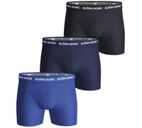 Bjorn Borg 3-Pack Classic Logo Boxer Trunks, Blue Mix - XL