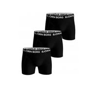 Bjorn Borg 3-Pack Classic Logo Boys Boxer Trunks, Black - Age 8-10
