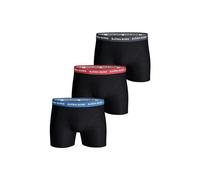 Bjorn Borg 3-Pack Contrast Waistbands Boxer Trunks, Black/Multi - Small