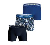 Bjorn Borg 3-Pack Painted Leaves Print Boxer Briefs, Blue/Navy - S