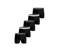 Bjorn Borg Men's 5-Pack Cotton Stretch Boxer Briefs, Black/White - Black/Black/Black/Black - Size: 37/36/32