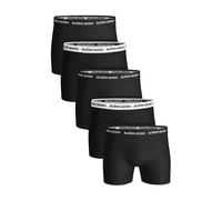 Bjorn Borg 5 Pack Mens Breathable Cotton Boxer Shorts (Designer) - S - Black / White