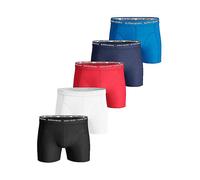 Bjorn Borg 5 Pack of Essential Boxer Shorts - Blue, Black, Red & White Blue