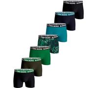 Bjorn Borg 7-Pack Leaf & Solid Men's Cotton Boxer Trunks, Multicoloured XL