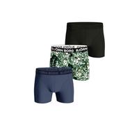 Bjorn Borg Men's 3-Pack Floral Print Boxer Trunks, Green/blue - Navy/Green - Size: 35/34/32