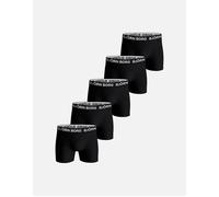 Bjorn Borg Men's 5-Pack Cotton Stretch Boxer Trunks, Black - Black/Black/Black/Black/Black - Size: 37/36/32