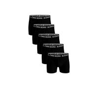 Bjorn Borg Men's 5 Pack Designer Band Cotton Boxer Shorts in Black | Size: Medium Bjorn Borg Black M