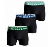 Bjorn Borg Mens Cotton Stretch Mid Rise 3 Pack Boxer Briefs