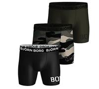 Bjorn Borg Men's Performance Boxer 3P Shorts, Multi, M (Pack of 3)