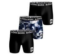 Bjorn Borg Mens Performance Shorts Boxer Briefs Underwear Many Choices 3-PACK Black/Print Large