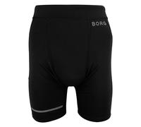 Bjorn Borg Mens Running Short Tights With Reflective Strip - L - Black