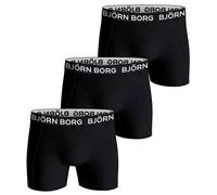 Bjorn Borg Mens Soft Cotton Breathable Stretch Mid Rise 3 Pack Boxer Briefs
