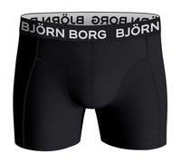 Bjorn Borg Men's 3-Pack Cotton Stretch Boxer Trunks, Black - Black/Black/Black - Size: 32/33/32