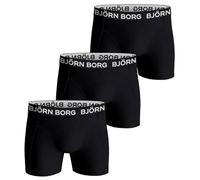 Bjorn Borg Mens Soft Cotton Breathable Stretch Mid Rise 3 Pack Boxer Briefs