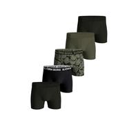 Bjorn Borg Mens Soft Cotton Comfort Stretch Mid Rise 5 Pack Boxer Briefs