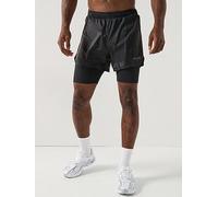 Bjorn Borg Running Shorts 2 In 1, Black, Size Xl, Men Black