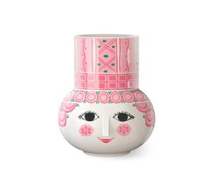 Bjorn Wiinblad Olga Vase, Pink, 5.9" H