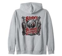 Bjorn's Bearhide Leathers Viking Bear Rage Zip Hoodie