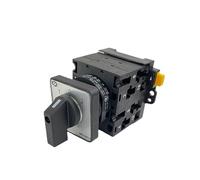 BJPCTUSF LW42-32A DIN Rail Three Positions Cam Rotary Universal Switch Manual Industrial Use 1/2/3/4 Poles YMW42(2 Poles 8 Terminals)