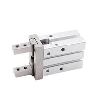 BJPCTUSF MHZ2 Pneumatic Finger Cylinder Parallel Gripper Side Thread Aluminium Clamps 10/16/25/32/40D1/D2/D3(MHZ2-16D3)