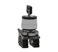 BJPCTUSF XB4BG03 = ZB4BZ103 + ZB4BG0 Harmony XB4 Key Switch selector Metal Ø22 n°455 3 Positions Stay Put 2 NO