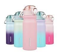 BJPKPK 530 ml Water Bottle with Straw & Handle, Insulated Stainless Flask