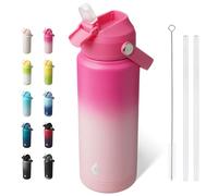 BJPKPK 720 ml Insulated Water Bottle with Straw Lid and Flex Handle