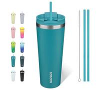BJPKPK 780 ml Coffee Tumbler with Straw, Insulated Stainless Steel Cup | Double Wall Vacuum, Leak Proof Lid, Keeps Hot/Cold/Iced, BPA Free, Dishwasher Safe, Travel & Outdoor, Laguna