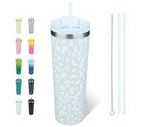 BJPKPK 900 ml Coffee Tumbler with Straw, Insulated Stainless Steel Cup