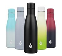 BJPKPK Insulated Water Bottle 17oz Stainless Steel Water Cup Dishwasher Safe Metal Thermos Keep Cold and Hot,Midnight Black