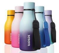 BJPKPK Insulated Water Bottles, 12oz Stainless Steel Metal Water Bottle with Strap, BPA Free Leak Proof Thermos, Mugs, Flasks, Reusable Water Bottle for Sports & Travel, Ocean Dream
