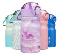 BJPKPK Stainless Steel Insulated Water Bottle with Straw Lid 14oz Reusable Metal Thermos Bottles Keep Cold and Hot,Dawn