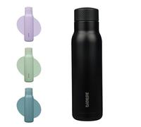 BJPKPK Stainless Steel Water Bottle,620ml Insulated Reusable Bottle,Metal Thermo Flask,Double Wall Leakproof,Keep Drinks Cold and Hot,Black