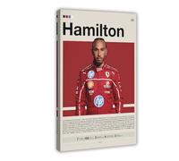 BJQUITGF Lewis Hamilton Formula One Racing Canvas Poster Wall Art Decor Print Picture Paintings for Living Room Bedroom Decoration 16x24inch(40x60cm)