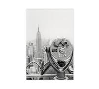 BJQUITGF New York Empire State Building Vintage Canvas Poster Bedroom Decor Landscape Office Room Decor Gift 08x12inch(20x30cm)