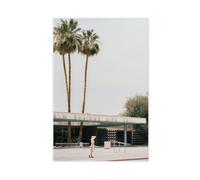 BJQUITGF Palm Springs City Hall Albert Frey Architecture Modernism Canvas Poster Wall Art Decor Print Picture Paintings for Living Room Bedroom Decoration 24x36inch(60x90cm)