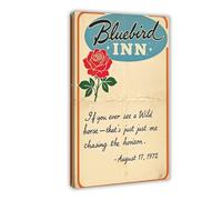 BJQUITGF Vintage Motel Sign Retro Quote Nostalgic Canvas Poster Wall Art Decor Print Picture Paintings for Living Room Bedroom Decoration 12x18inch(30x45cm)