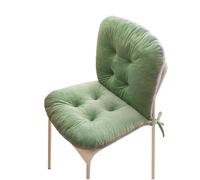 BJWU Chair Cushions with Backrest 31.5" L x 17.7" W Thickened One-Piece Seat & Backrest Cushion with Non-Slip Ties for Office Dining Garden Chairs Outdoor Seat Pads for Long Sitting (Fruit Green)