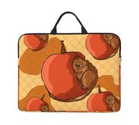 Bjyccar Cute Little Hamster 14-Inch Laptop Bag With Shockproof Lining And Portable Design, Suitable For Business And Daily Use., Black, One Size