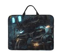 Bjyccar Future Robot 14-Inch Laptop Bag With Shockproof Lining And Portable Design, Suitable For Business And Daily Use., Black, One Size