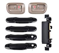 BJYXSHOP 7PCS Exterior Interior Door Handle Front Rear Left Right Driver Passenger Side +Tailgate Handle Replacement For Toyota Sienna 1998 1999 2000 2001 2002 2003,80850 80357 80359 80533 80504 79600