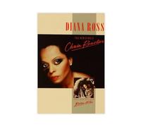 BJZKBNV Diana Ross Poster Wall Art Canvas Cover Vintage Aesthetic Canvas Poster Bedroom Decor Landscape Office Room Decor Gift 16x24inch(40x60cm)