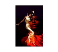 BJZKBNV Diana Ross Poster Wall Art Canvas Cover Vintage Aesthetic Canvas Poster Bedroom Decor Landscape Office Room Decor Gift 16x24inch(40x60cm)
