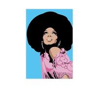 BJZKBNV Diana Ross Poster Wall Art Canvas Cover Vintage Aesthetic Canvas Poster Bedroom Decor Landscape Office Room Decor Gift 16x24inch(40x60cm)