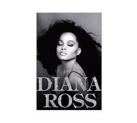 BJZKBNV Diana Ross Poster Wall Art Canvas Cover Vintage Aesthetic Canvas Poster Wall Art Decor Print Picture Paintings for Living Room Bedroom Decoration 16x24inch(40x60cm)