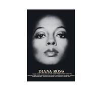 BJZKBNV Diana Ross Poster Wall Art Canvas Cover Vintage Aesthetic Canvas Poster Wall Art Decor Print Picture Paintings for Living Room Bedroom Decoration 16x24inch(40x60cm)