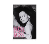 BJZKBNV Diana Ross Poster Wall Art Canvas Cover Vintage Aesthetic Canvas Poster Wall Art Decor Print Picture Paintings for Living Room Bedroom Decoration 16x24inch(40x60cm)