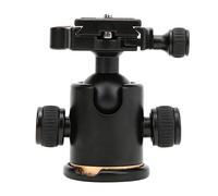 BK - 03 Aluminium Alloy Damping Universal Tripod Ball Head with Level for DSLR Camera, 360 Degree Panoramic Adjustment, Dual Bubble Level, Quick Release Plate with Safety
