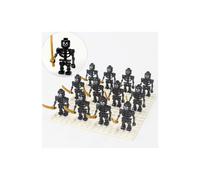 (BK) 12PCS Medieval Skeleton Building Block Minifigure Ninja Bones Minifiguration Army Skeleton Corps Toy